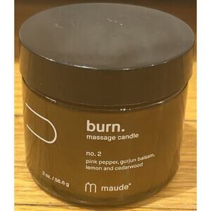 New burn. Massage No. 2 Scent 2 oz Candle